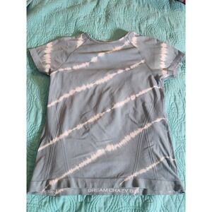 Athleta Girl Size XL(14) Power Up Compression Green Tie-Dye Top Yoga**Read**
